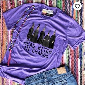 Head Witch in Charge Halloween T-Shirt